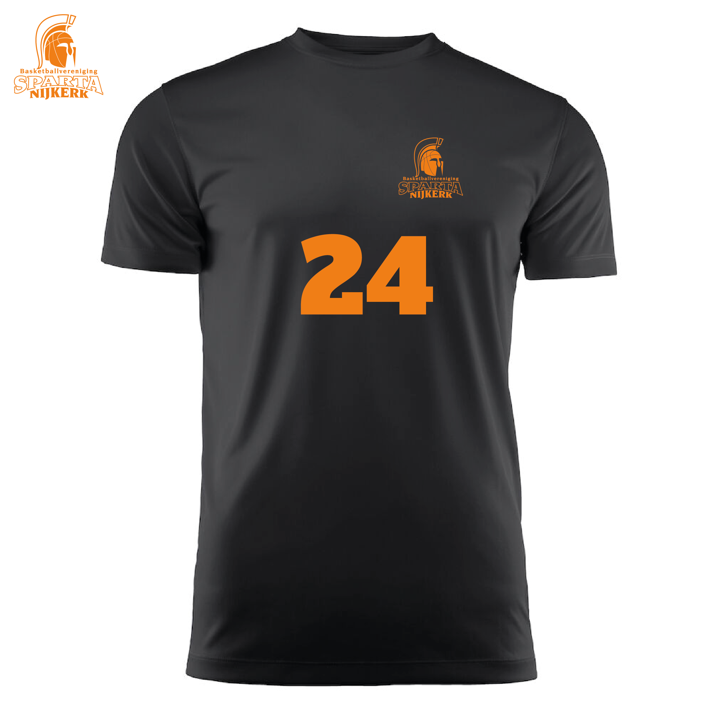 SB Run Active Men-voorzijde+Nummer-Alfa Slab One Regular 10cm -hoog